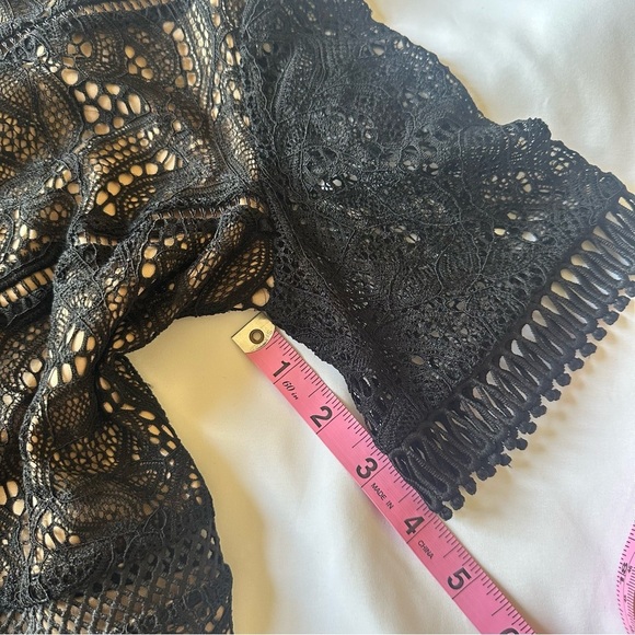 Bardot Theodora Dress Black Lace Mini Size 6 / Small - Picture 12 of 12